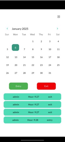 Zone Attendance Application iPhone screenshot