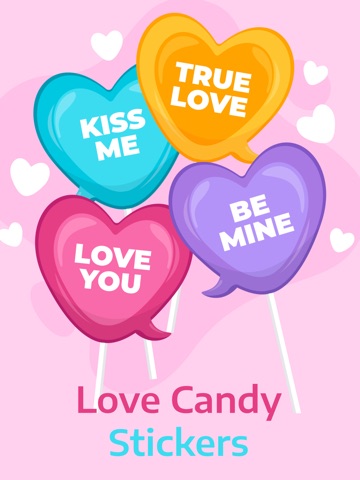 Love Candy Stickers iPad screenshot