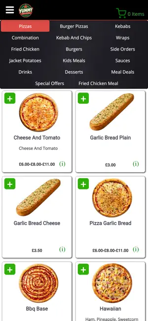 Yummy Pizza Kebab Gosport screenshot 2