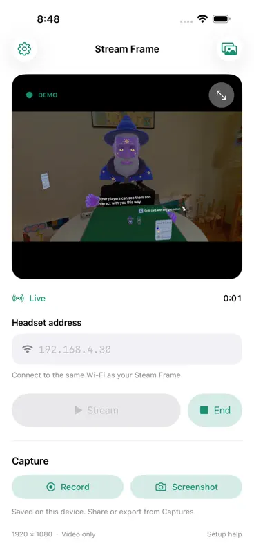 Stream Frame screenshot 1 of 3