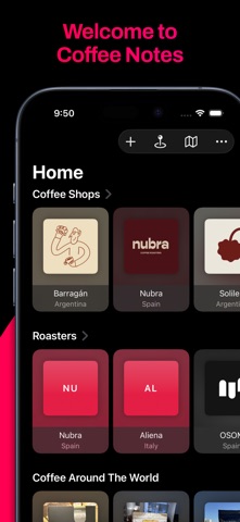Feca.app — Coffee Notes Screenshot 1 of 5