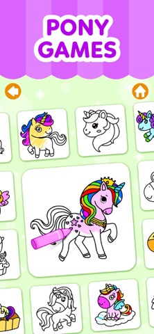 Unicorn Coloring Club Games 2+ screenshot 8
