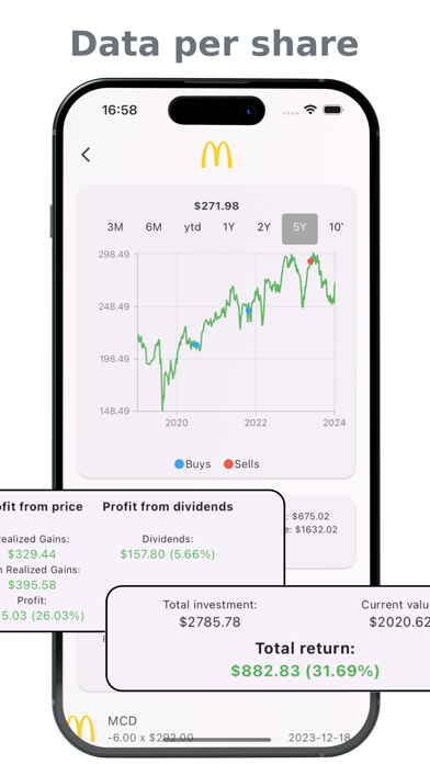 Profitable - Portfolio Tracker Screenshot