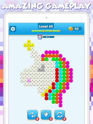 Nut and Bolt Sort Color Match iPad screenshot