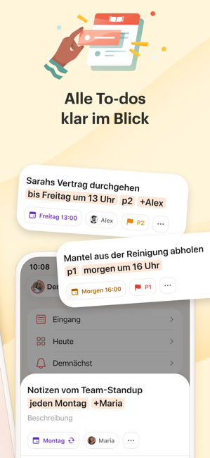 Todoist: To do list, Kalender Screenshot
