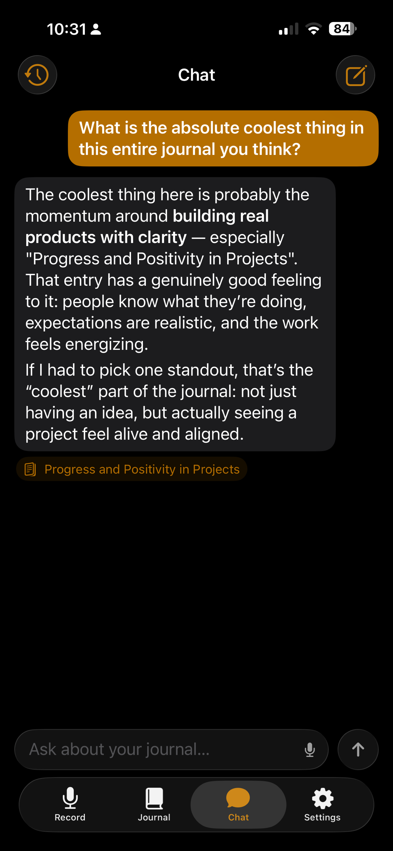 Afterword - voice journaling screenshot 9