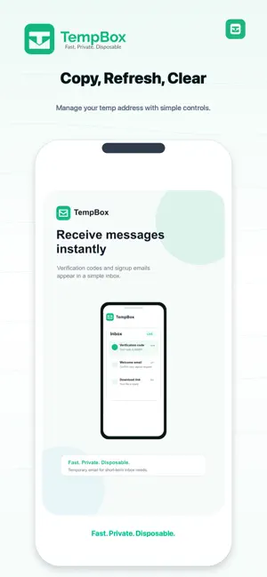 Temp Box Email screenshot 3