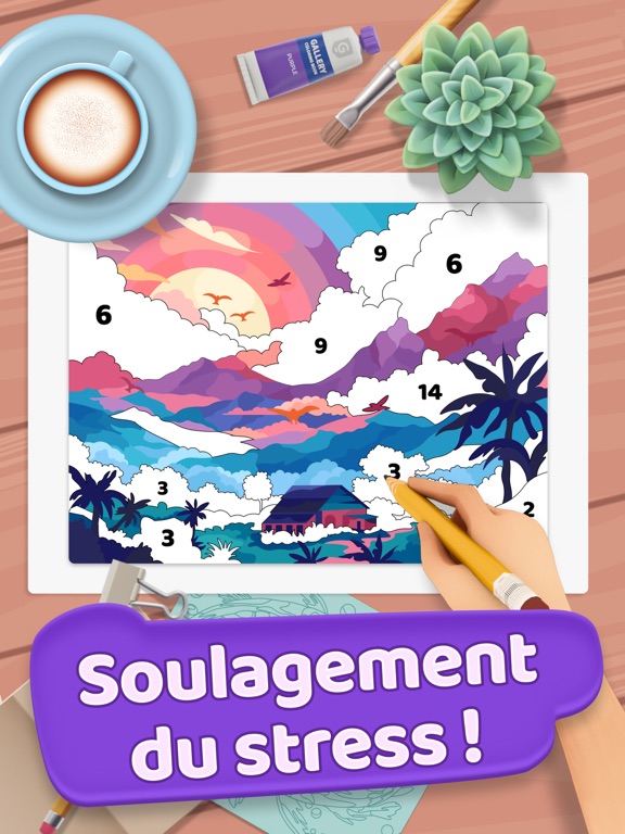 Screenshot #6 pour Gallery: Jeux de coloriage