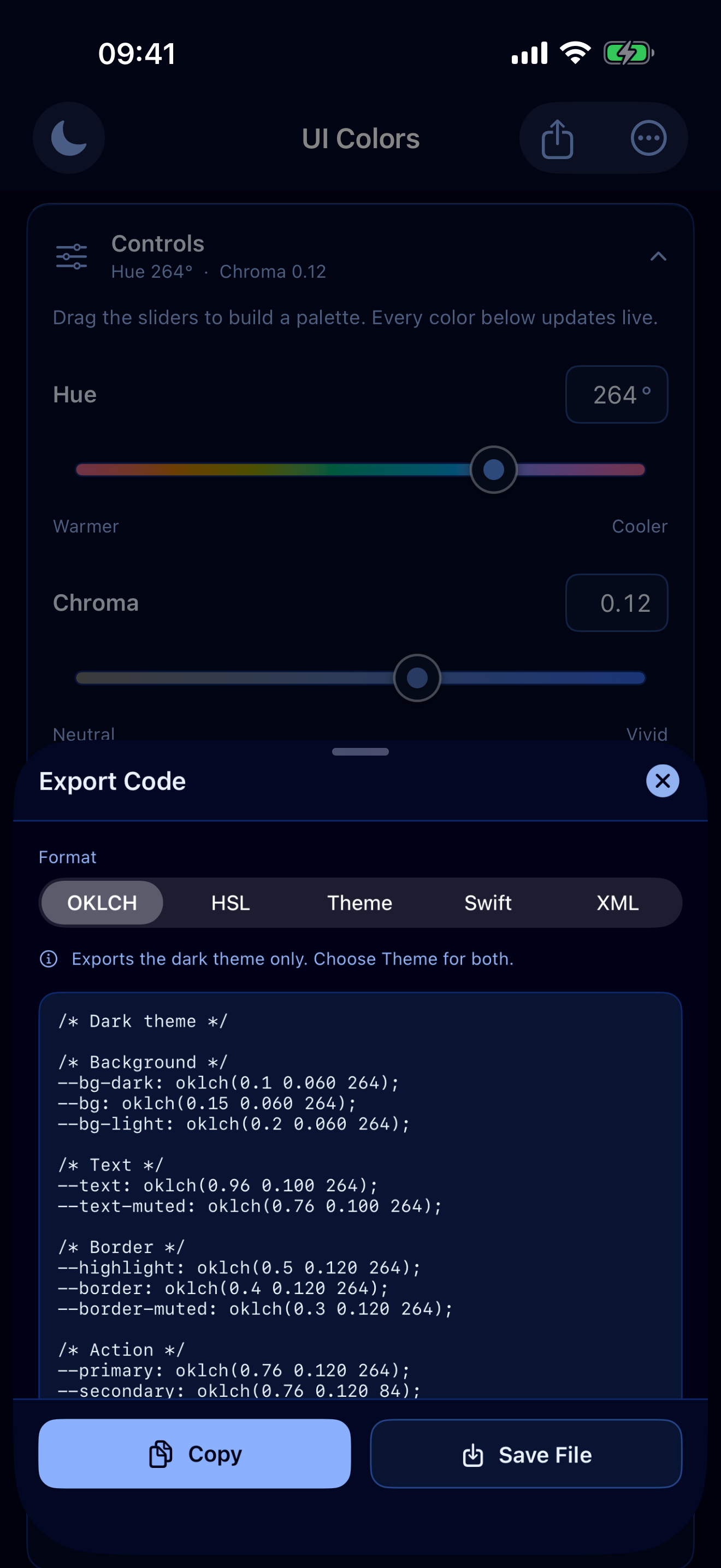 UI Color Palette Designer screenshot 6