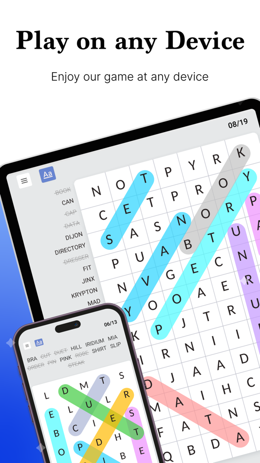 #8. Word Search Colorful (iOS) 由: Wixot Game