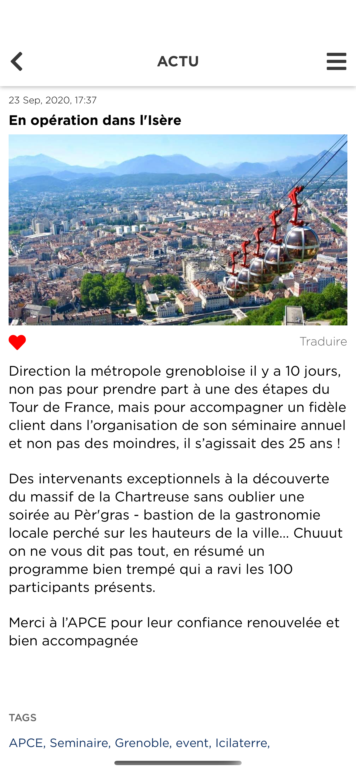 ICI LA TERRE