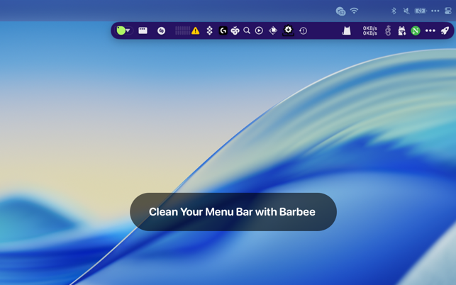 ‎Barbee - Hide Menu Bar Items Screenshot