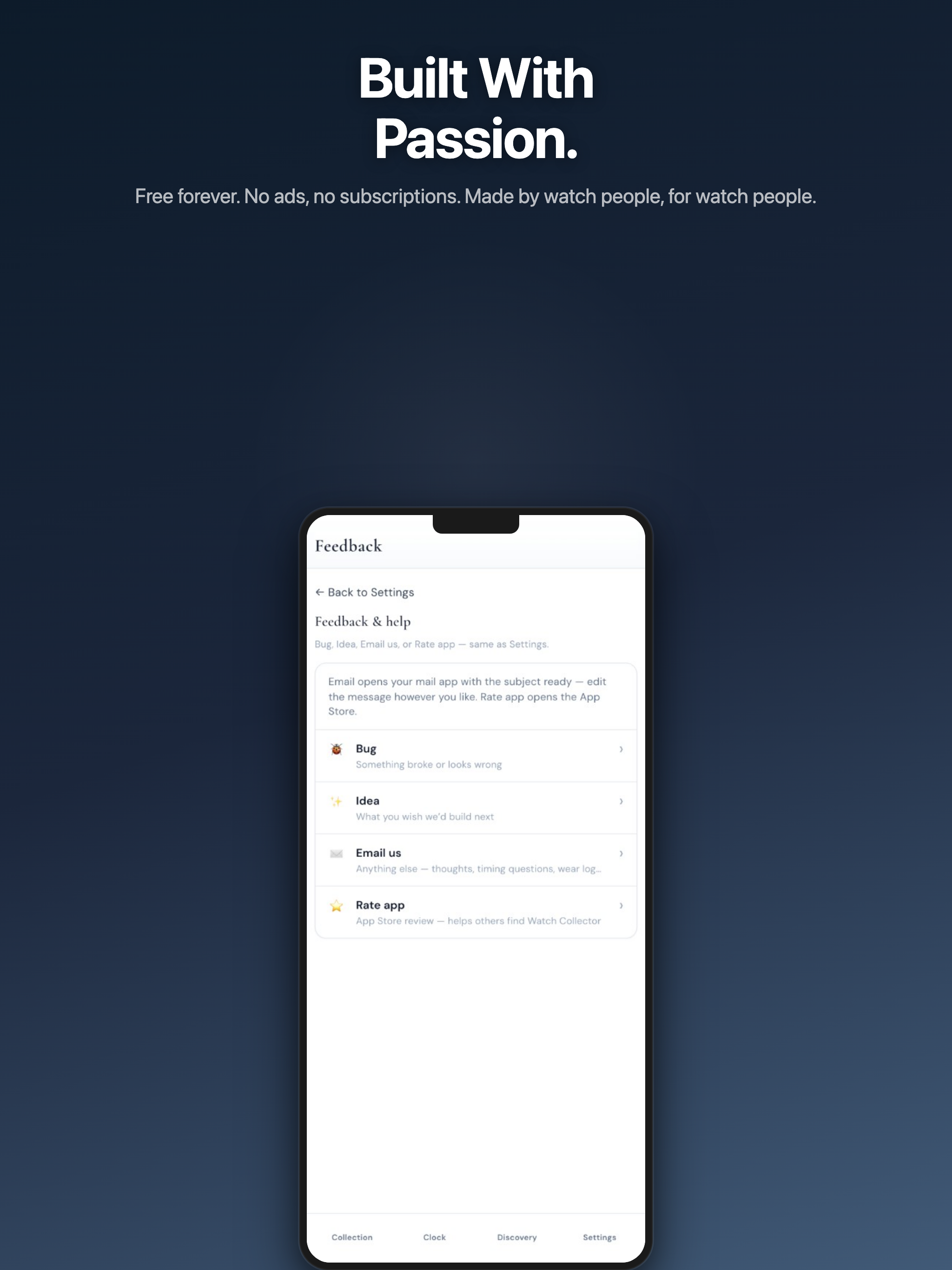Collector IQ - Watch Tracker