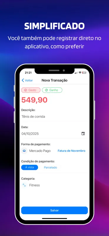 Ganhos e Gastos screenshot 3 of 8