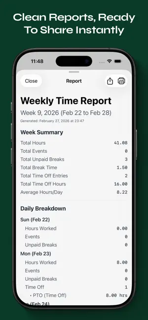 Time Tabulator screenshot 4