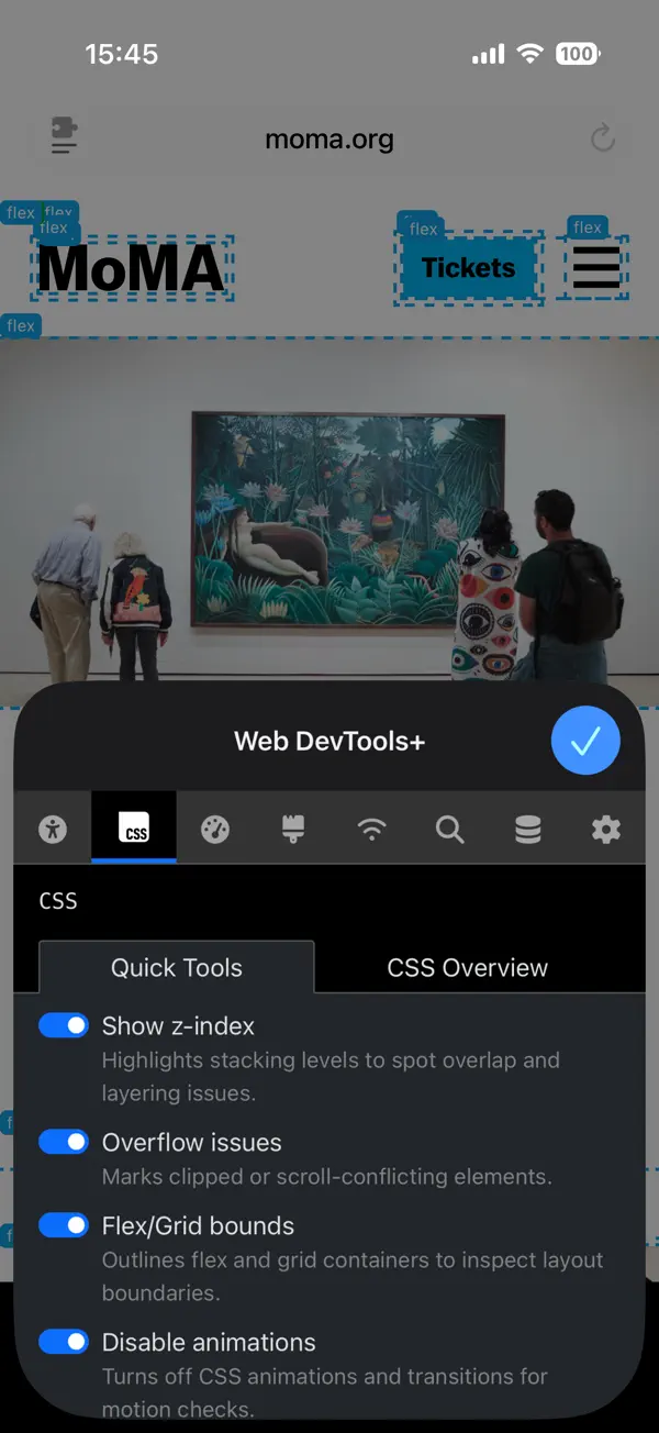 #1. Web DevTools+ (iOS) Podle: Beautification