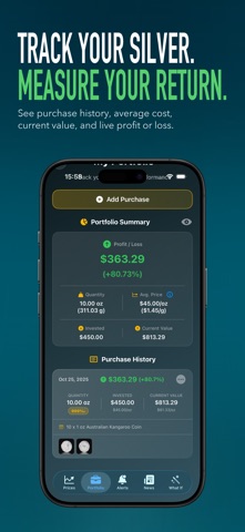 Silver Price Tracker screenshot