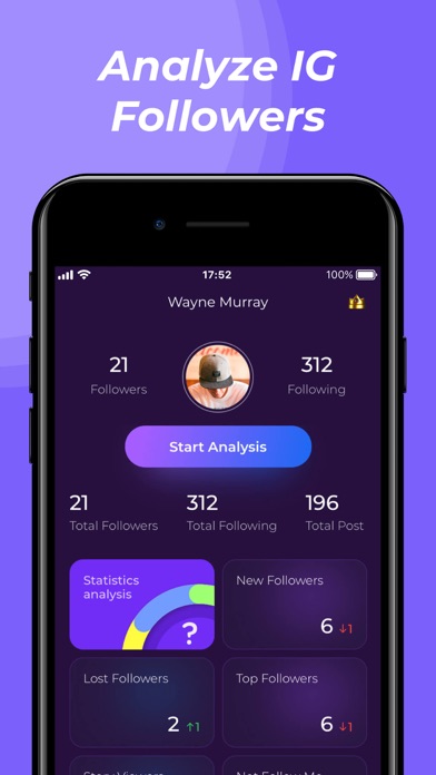 xFollower: Unfollowers Reports Screenshot
