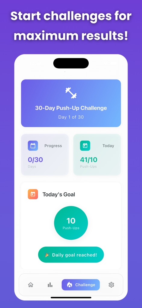 Push-up Counter: Daily Reps - Health & Fitness App | MWM