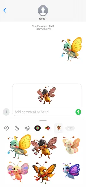 Twirling Butterfly Stickers screenshot 4