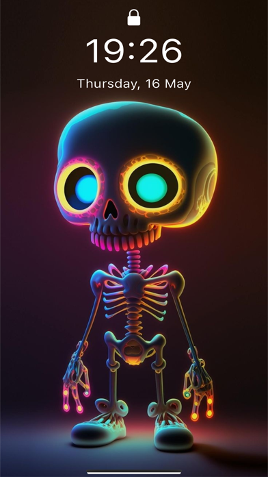 Dark Neon -wallpaper aesthetic Screenshot