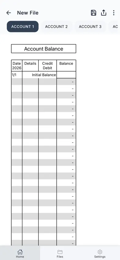 Account Statement screenshot 2
