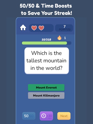Trivia Tap iPad screenshot