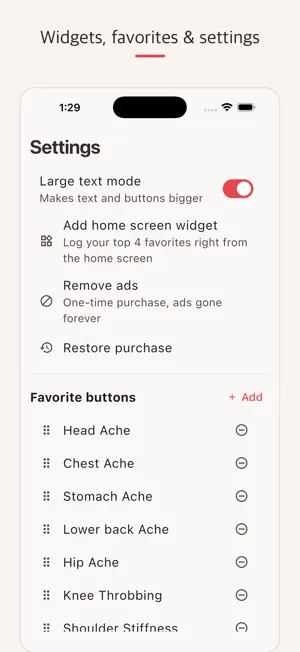 PainTap - One-Tap Pain Log screenshot 4