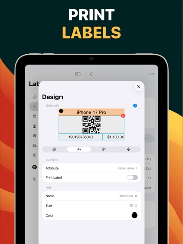 Inventory Control with Scanner iPad screenshot