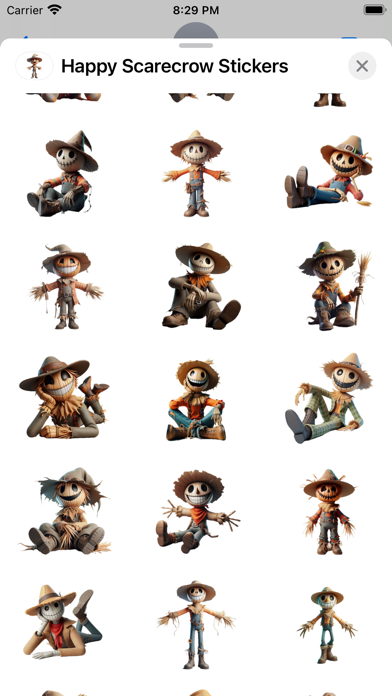 Screenshot #2 pour Happy Scarecrow Stickers