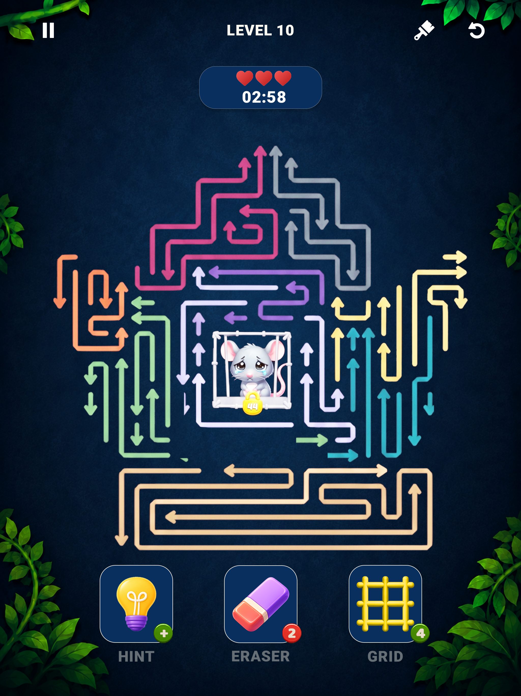 Maze Arrow Puzzle: Save Animal screenshot 7