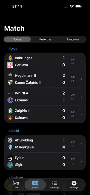 Nado Tv Scores iPhone screenshot 3