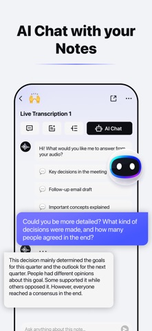 HiNoter - AI Note Taker iPhone screenshot