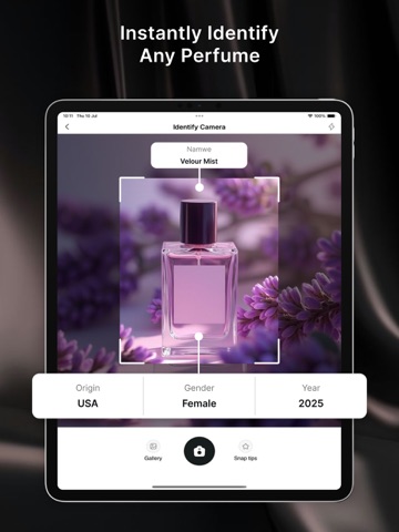 AI Perfume Identifier iPad screenshot