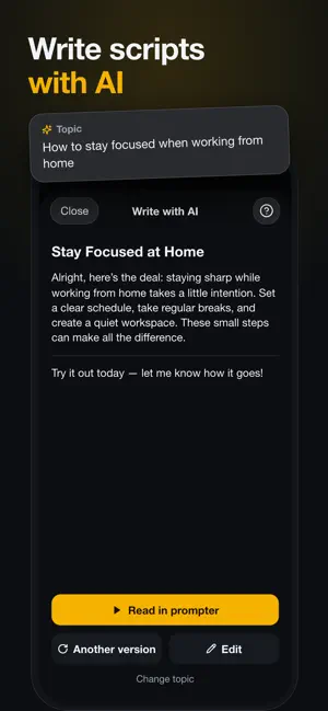 Teleo — Teleprompter screenshot 2