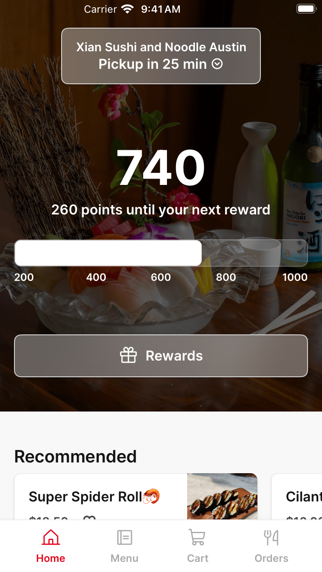 Xian Sushi and Noodle To Go iPhone screenshot 1 - Food & Drink app