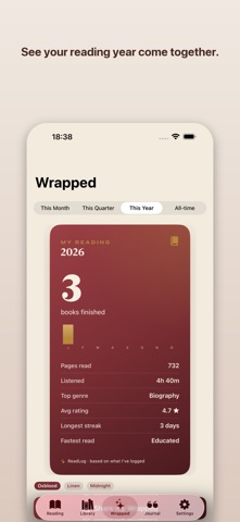ReadLog: Reading Journal Screenshot 3 of 5