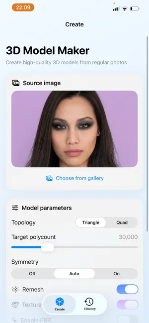 3D Model Maker Image to 3D screenshot 3