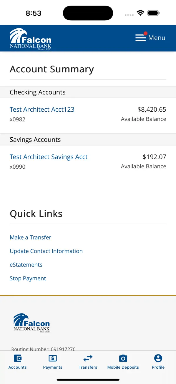 Screenshot #2 pour Falcon National Bank