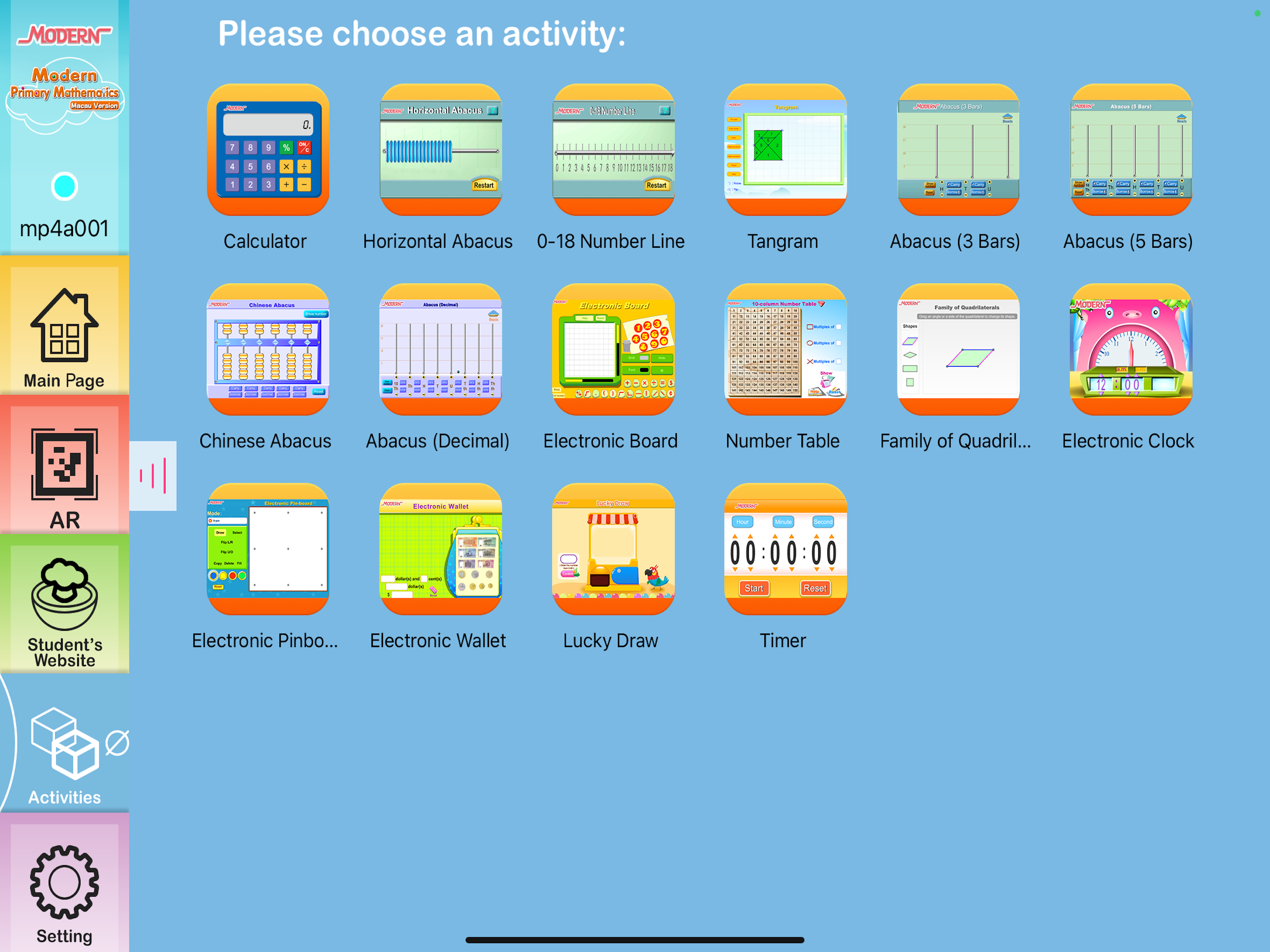 Modern Primary Maths - Student screenshot 2