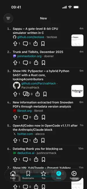 HackStream - HackerNews Feed screenshot 4