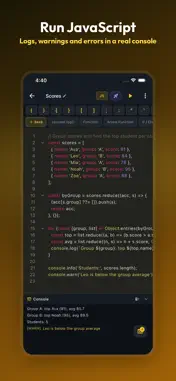 JavaScript Editor: JS IDE screenshot 2
