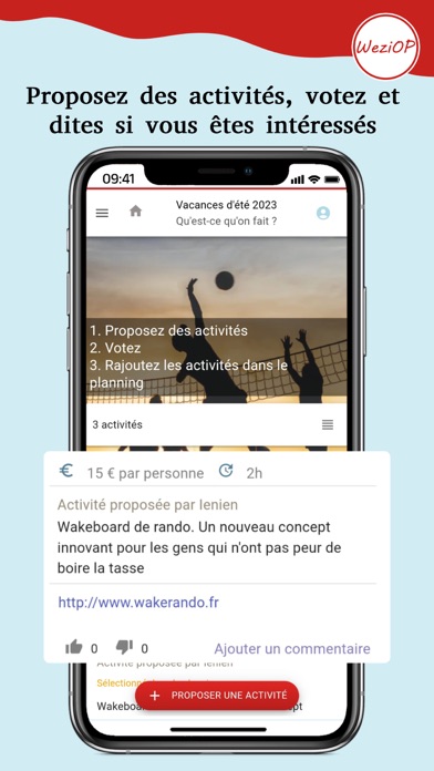 WeziOP: planifiez vos vacances Screenshot