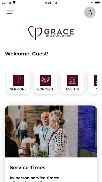 Grace Community Church. Screenshot