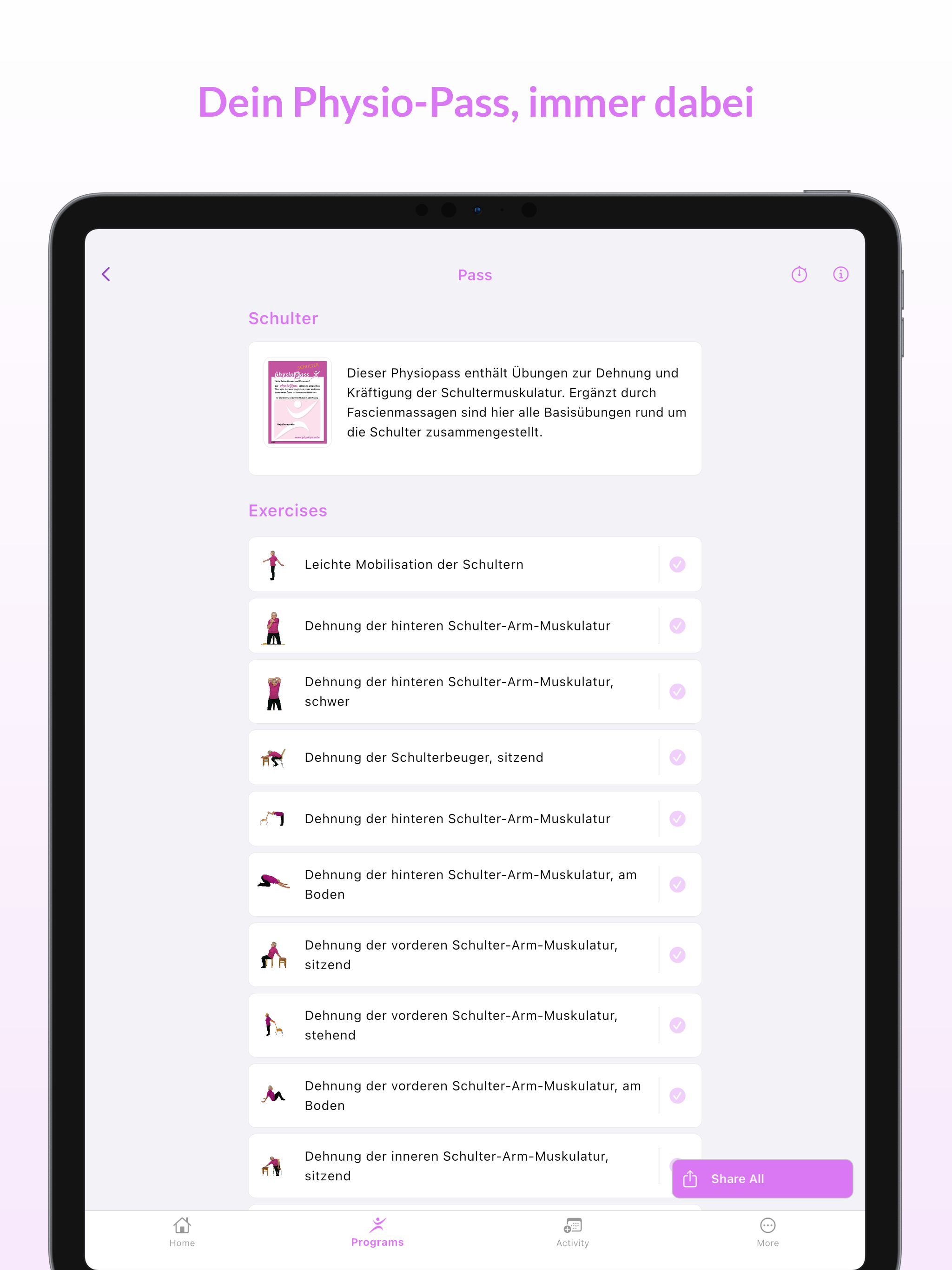 Physiopass screenshot 10