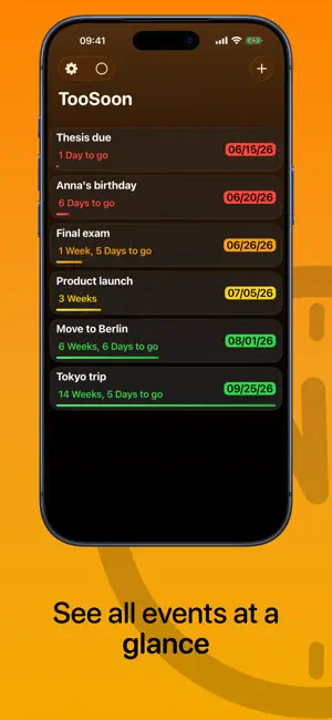 TooSoon: Deadline Tracker screenshot 2