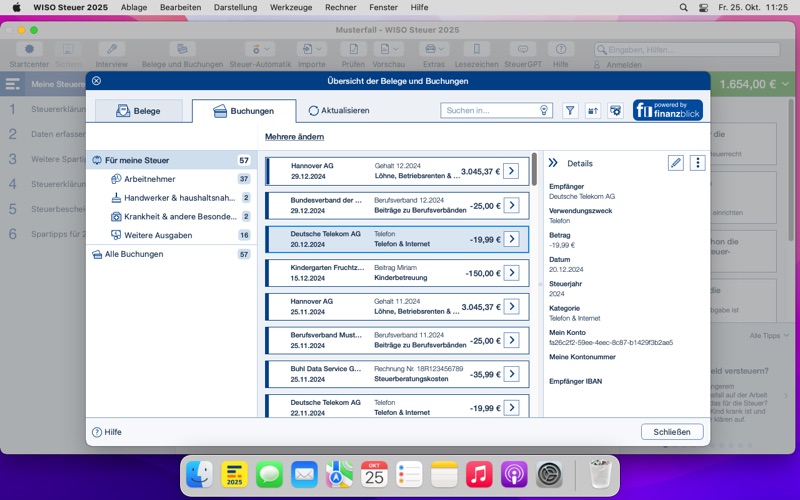 WISO Steuer 2025 Screenshot