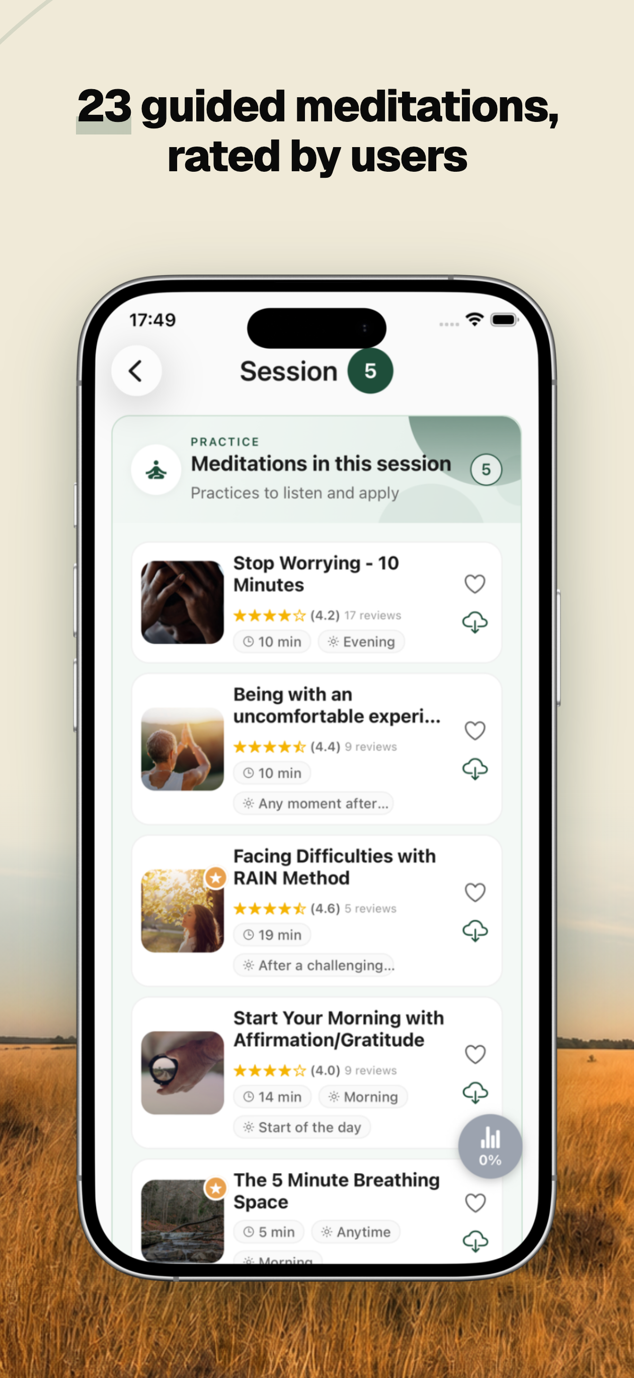 Awaren: Mindfulness MBSR screenshot 4