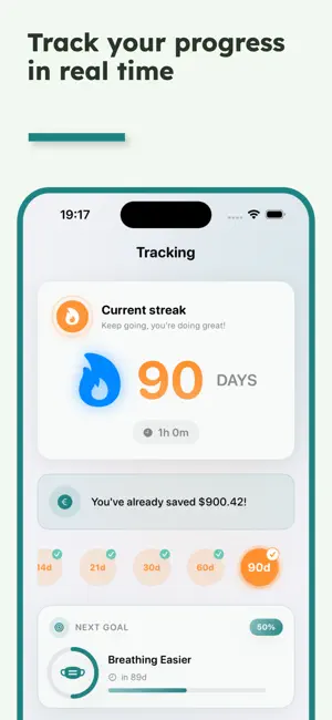 Qwitly - Quit Smoking Tracker screenshot 3