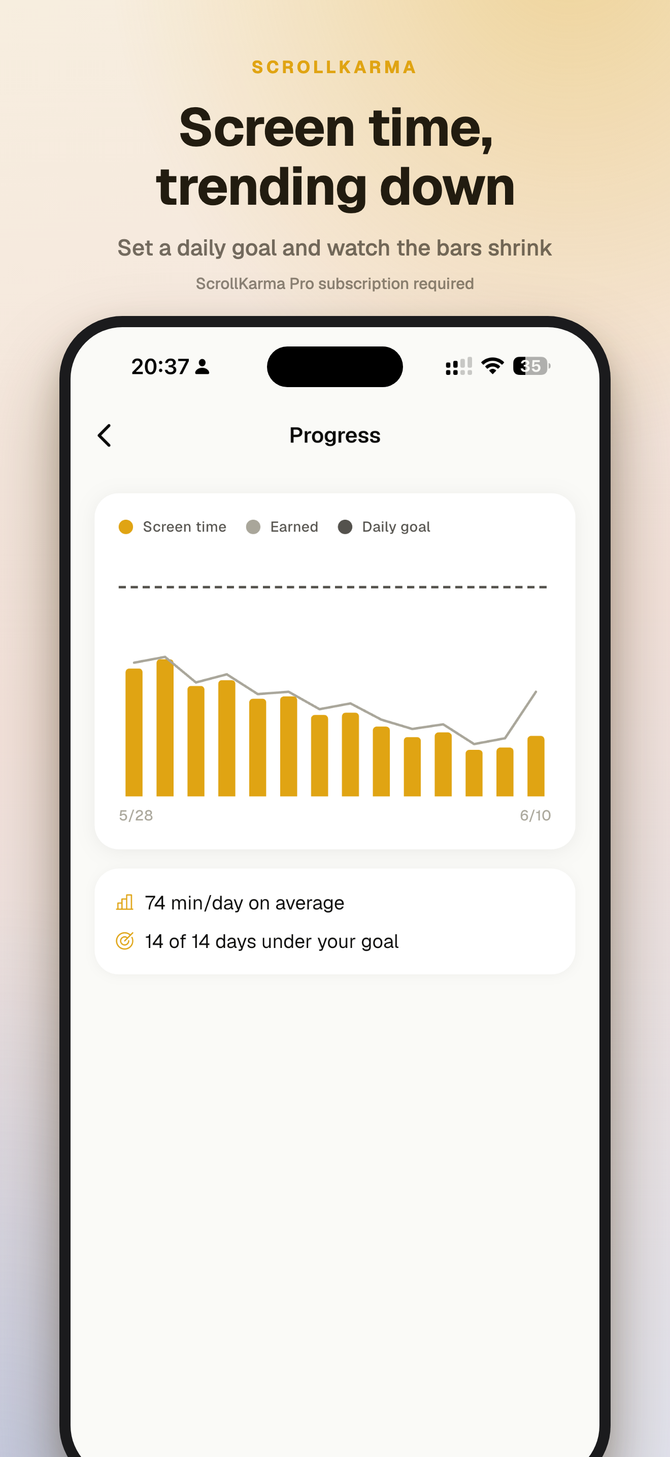 ScrollKarma: Screen Time